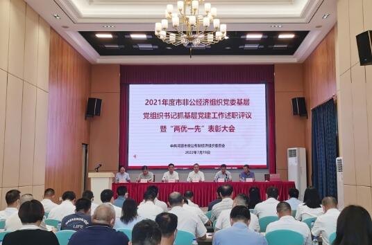 樹旗幟強堡壘 爭先創優展風采 ｜廣東霸王花集團黨委參加市非公經濟組織黨委黨建工作述職評議暨“兩優一先”表彰大會